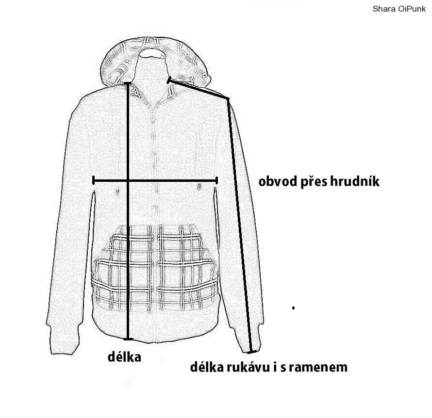 Pánská mikina přední nošení - černá 