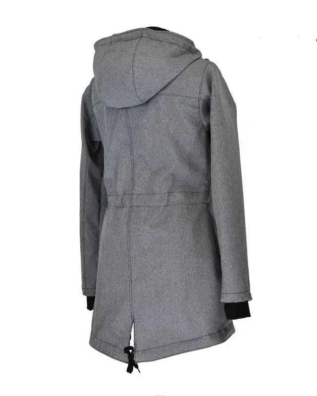 Softshellová parka - šedá žíhaná 
