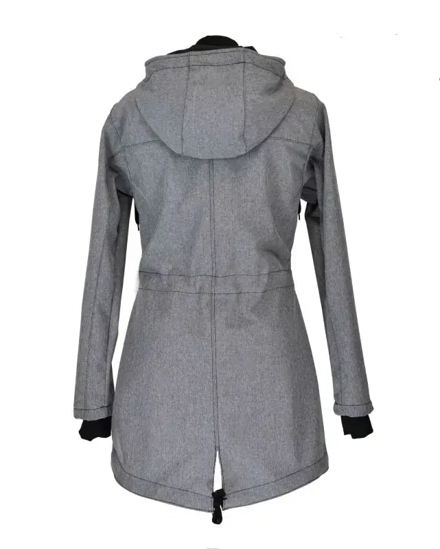 Softshellová parka - šedá žíhaná 