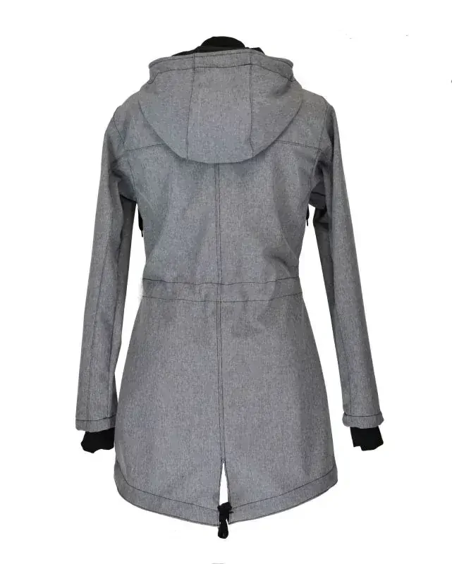 Softshellová nosící parka pro přední nošení - šedá žíhaná SKLADEM vel.XL
