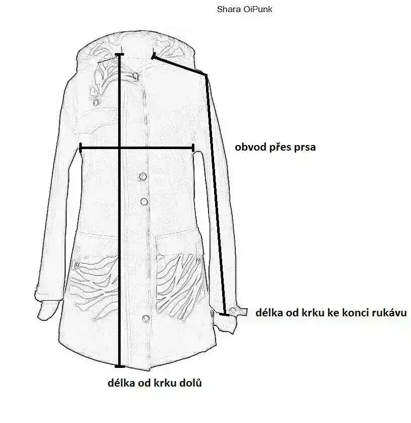 Softshellový kabát přední nošení - černá/ornament/růžová v kapuci