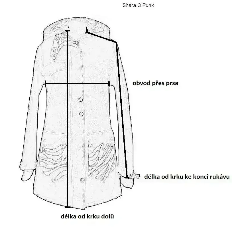 Softshellový kabát JARO/PODZIM přední nošení - fuchsie/ornamenty SKLADEM vel.S