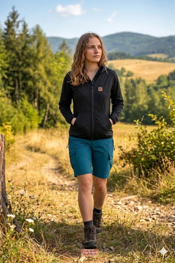 Dámské rychleschnoucí kraťasy s bočními kapsami