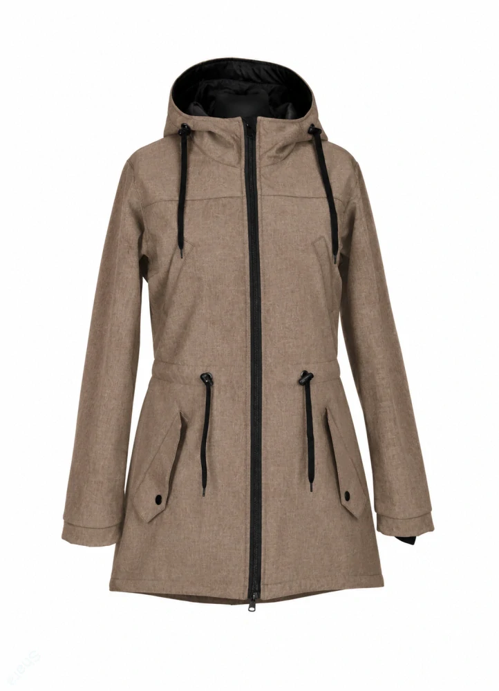 Softshellová parka - hnědá latte