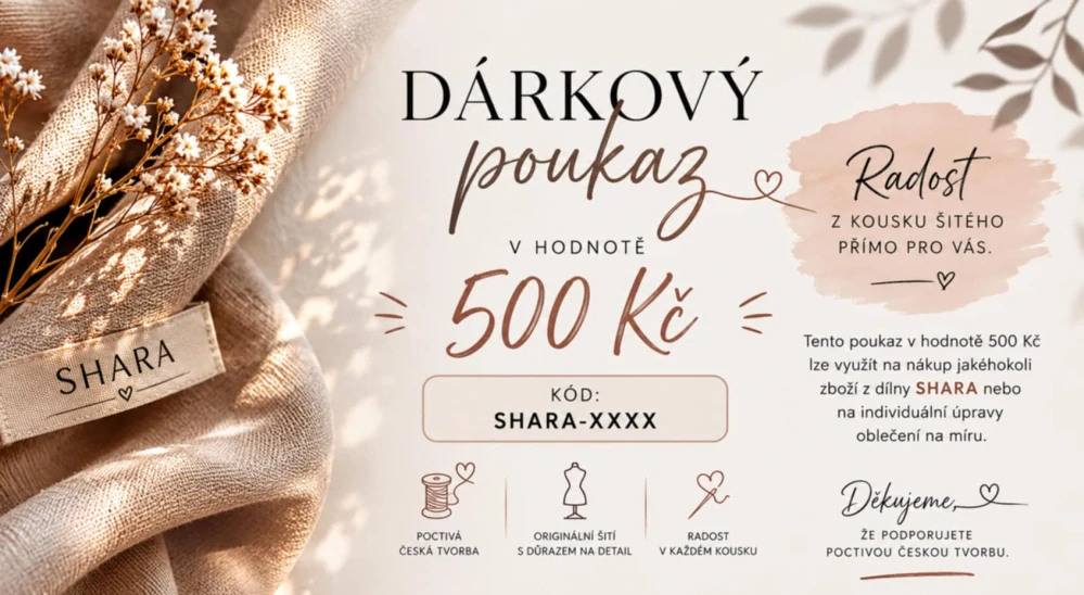 Dárkový poukaz na 500kč
