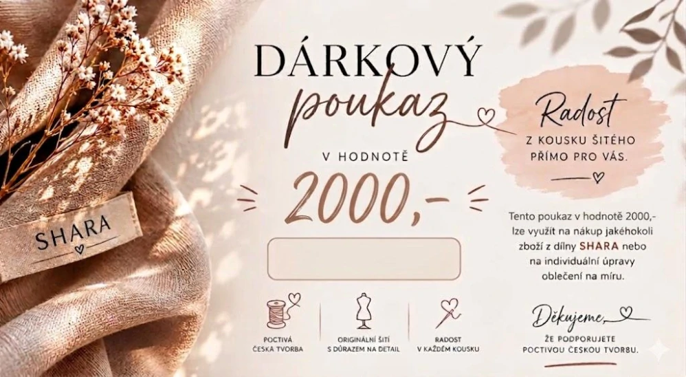 Dárkový poukaz na 2000kč