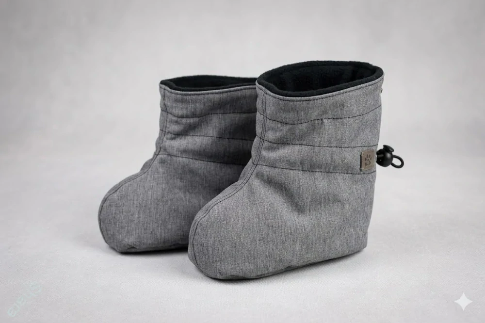 Softshellové capáčky - šedá žíhaná