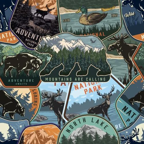 Dětské kalhoty softshellové karamel/v kapsách horská zvířádka