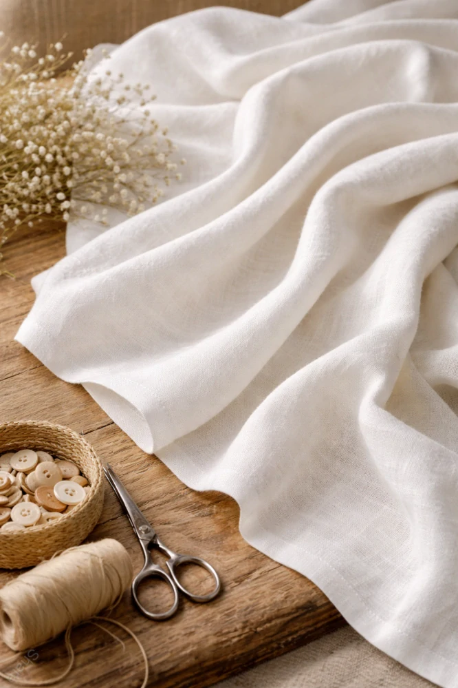 Pánské kalhoty - lněná bílá