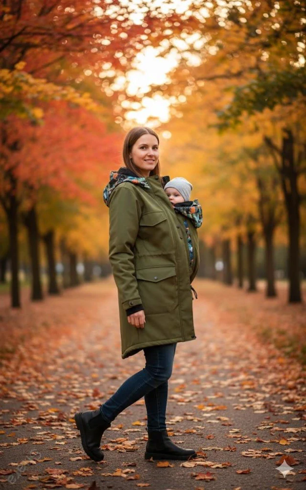 Softshellový kabát přední nošení vsadka s hladítky- oliva/park