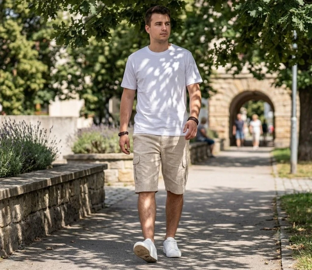 Kraťasy kapsáče len - režné