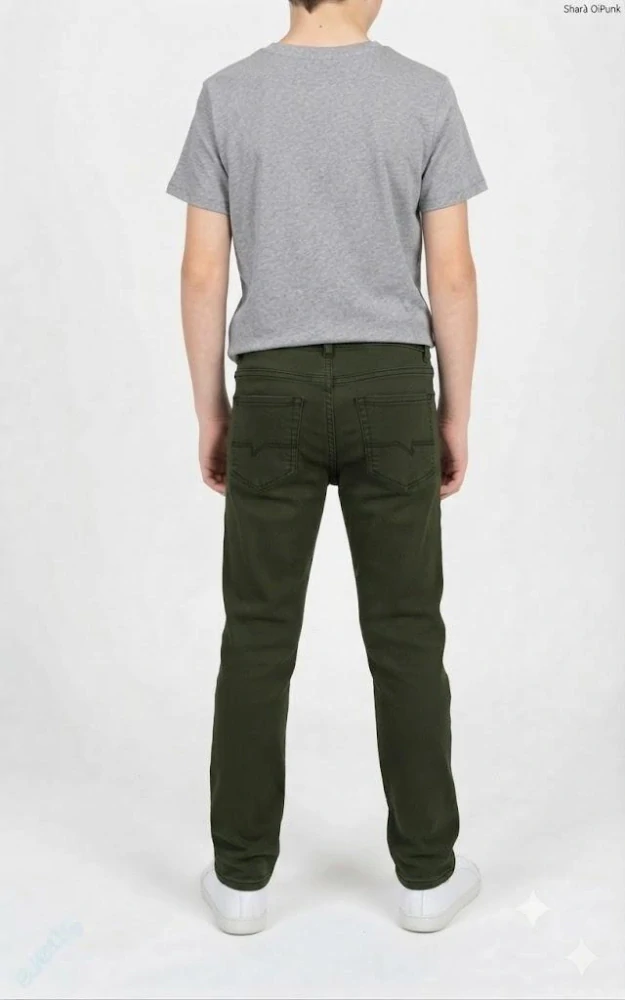 Dětské školní kalhoty-khaki