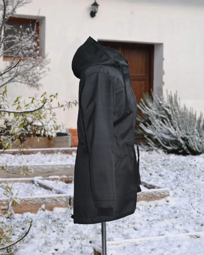 Parka VYŠŠÍ PARAMETRY softshell jarní - šedá