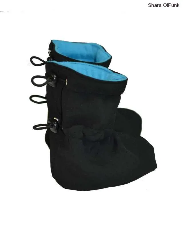 Softshellové capáčky Shara - černá/tyrkys