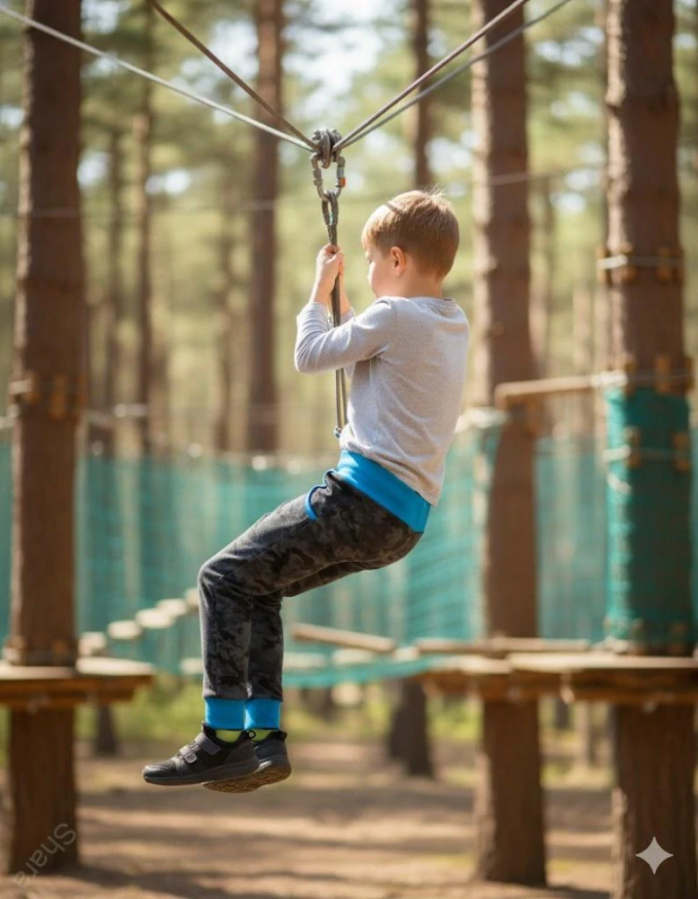 Dětské kalhoty softshellové  šedý maskáč s modrou