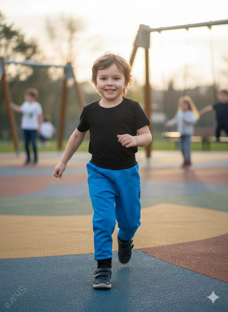 Dětské kalhoty softshellové - tyrkys