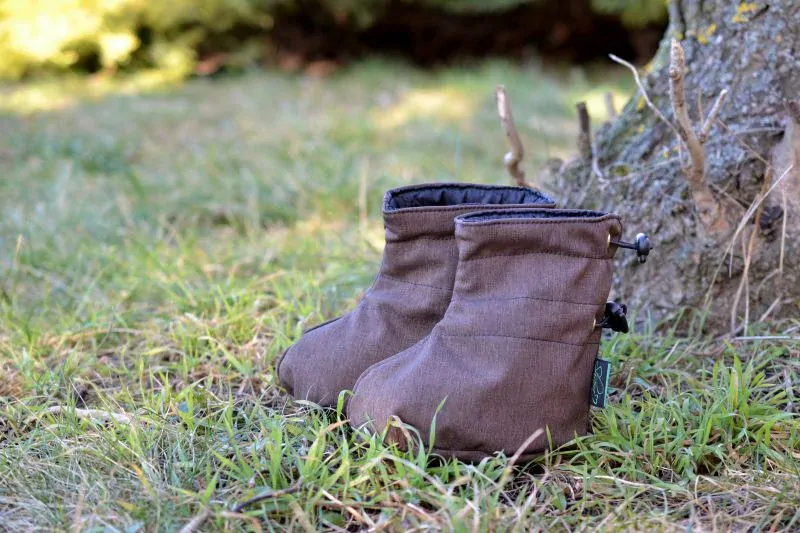 Softshellové  capáčky Shara - hnědá žíhaná