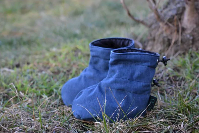 Softshellové  capáčky Shara - modrá žíhaná/změna modrá rybí kost SKLADEM vel.S