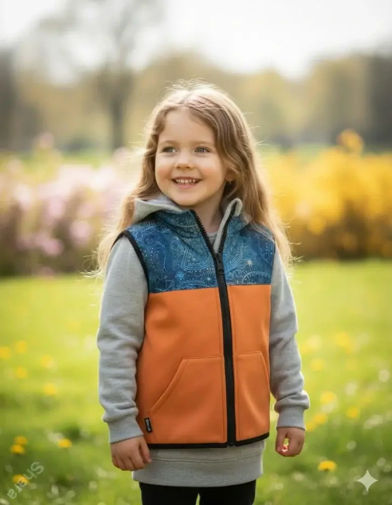 Softshellová vesta Shara - med/obloha