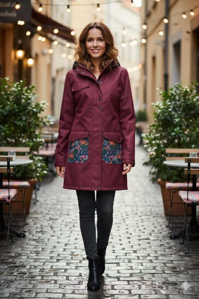 Softshellový kabát - změna vínová na černou  vyšší parametry/bobule