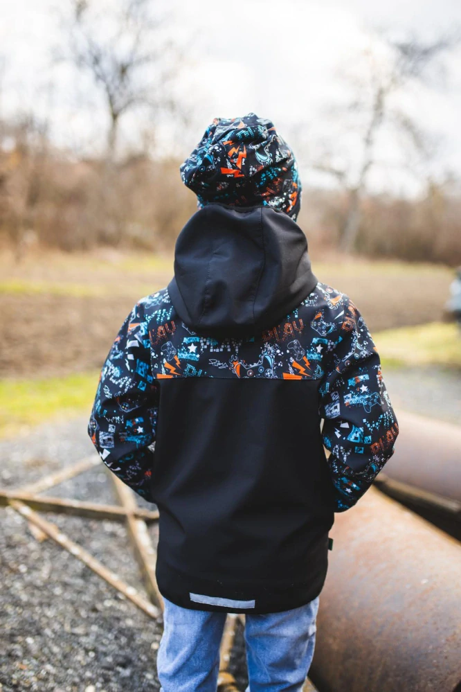 Softshellová bunda - černá/play