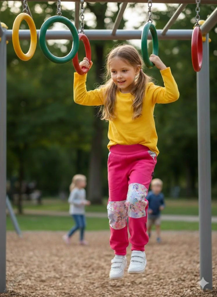Dětské kalhoty softshellové - malina/jednorožci SKLADEM vel.116
