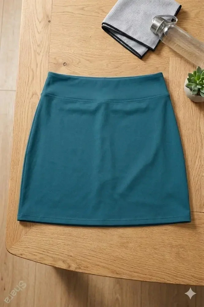 Sukně přes kalhoty, lehký softshell-petrolej