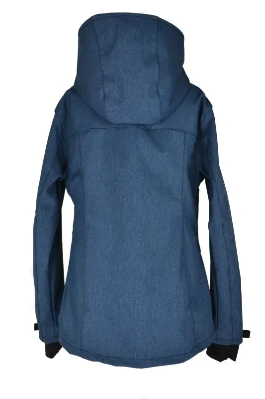 Softshellová bunda - modrá žíhaná/černé druky