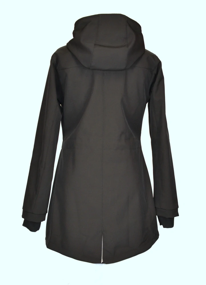 Softshellová nosící parka pro přední nošení - černá