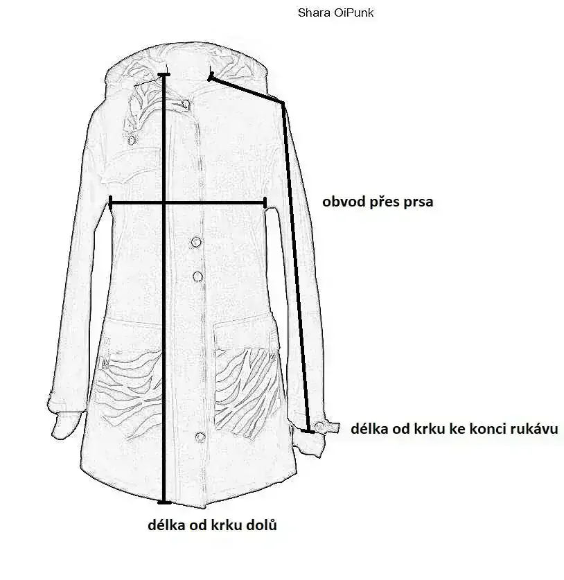 Nosící mikina - modrá/ornamenty