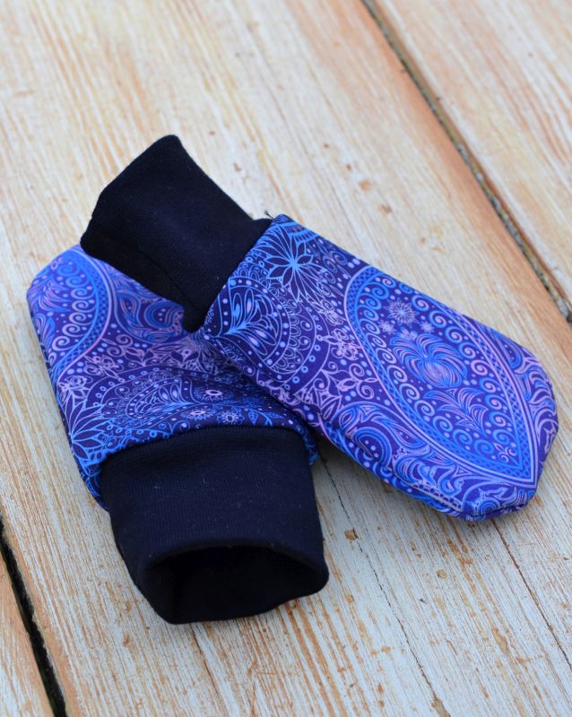 Softshellové návleky-modrorůžová obloha