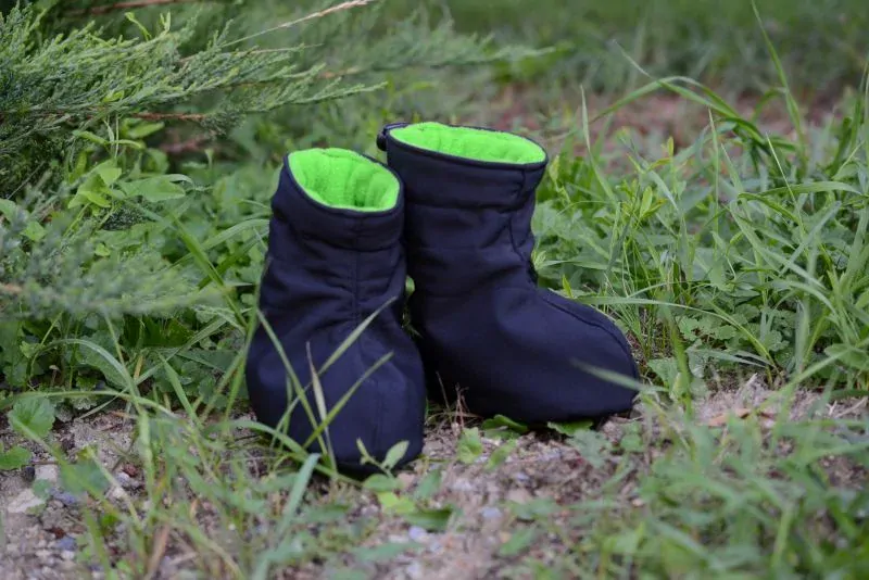 Softshellové  capáčky Shara - černá/zelená
