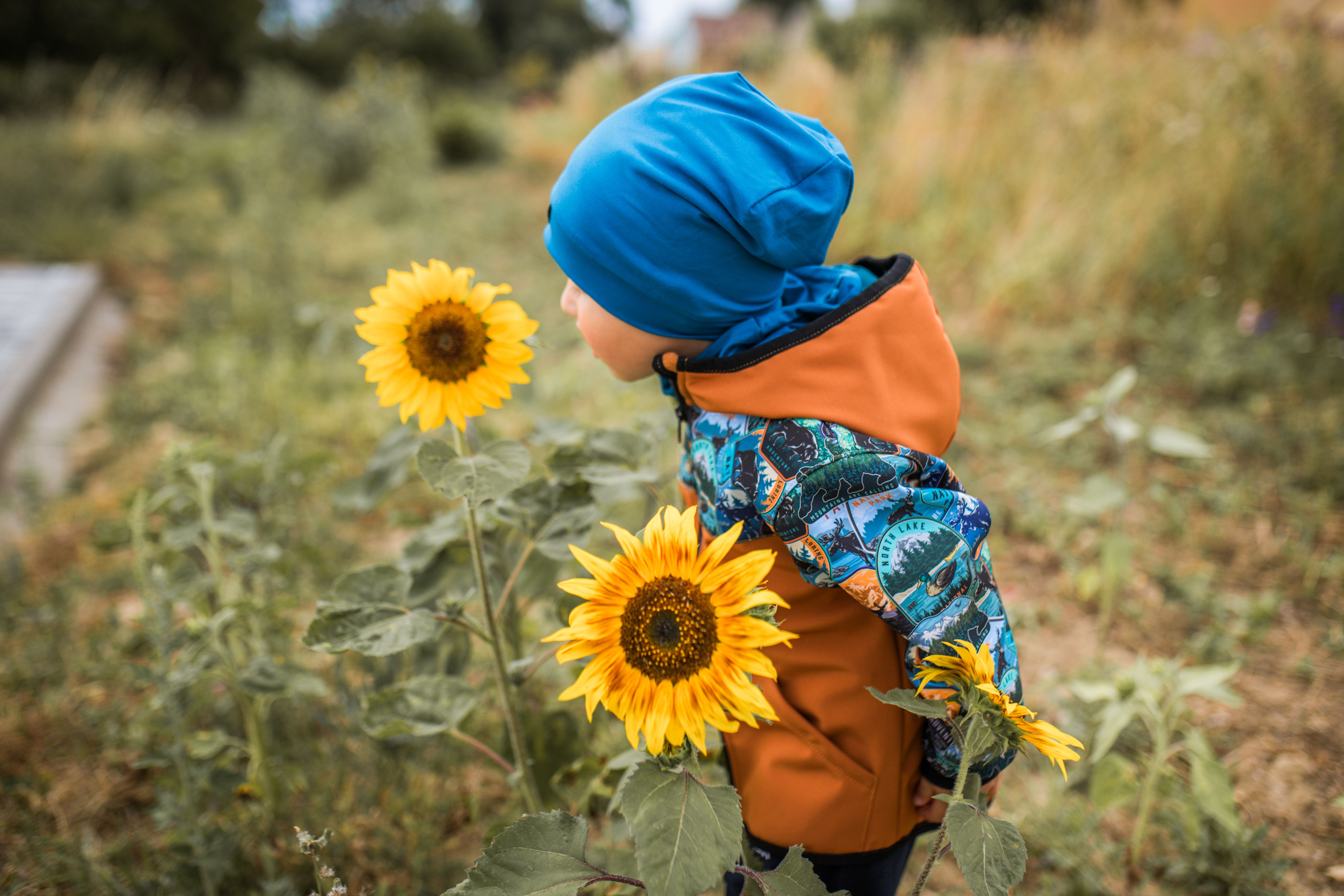 Softshellová bunda - karamel /horská zvířátka SKLADEM vel.92
