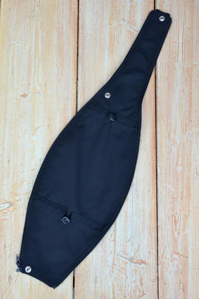 Soft.ZIMNÍ bunda nosící +MAXI TĚHOTENSKÁ vsadka- khaki žíhaná/černá-SKLADEM vel. XXS