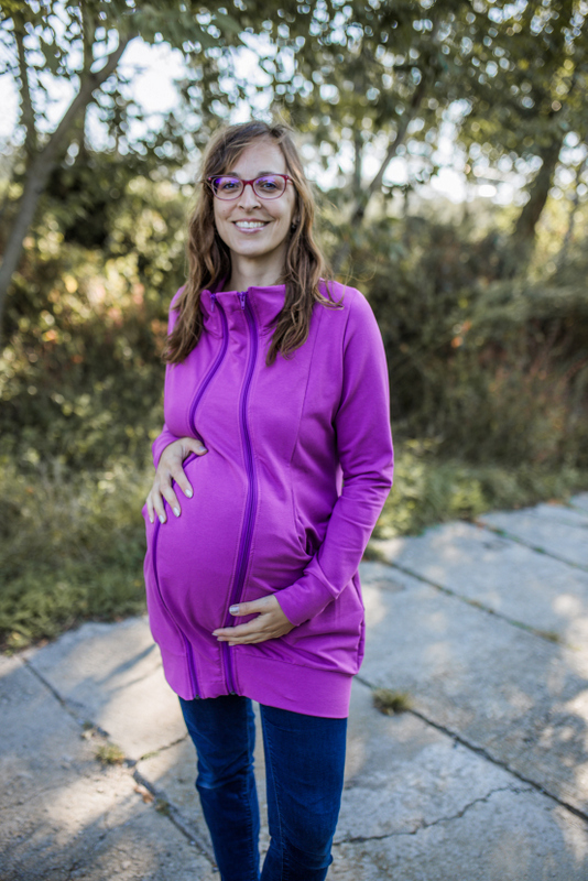 Těhotenská vsadka - do mikin z teplákoviny 