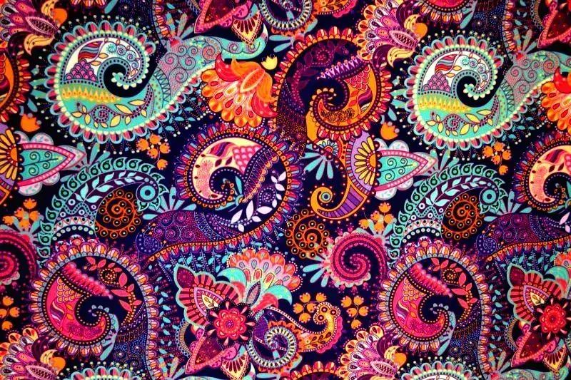 Mikina -petrolej/ornamenty 