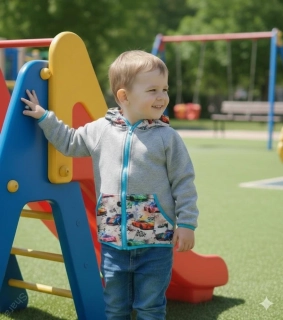 Dětská mikina Shara - šedá/formule
