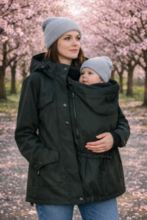 MAXI nosící vsadka softshell jednobarevná s krytím krku