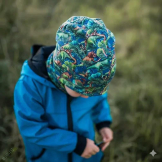 Čepice s lemem - dino