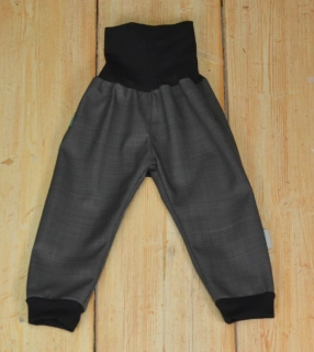 Dětské kalhoty softshell JARNÍ vyšší parametry-tm.šedá SKLADEM vel.86