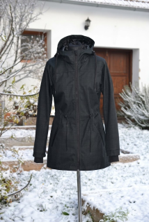 Parka VYŠŠÍ PARAMETRY softshell jarní - černá