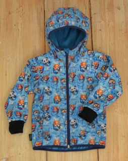 Softshellová bunda - karamel/panda