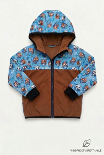 Softshellová bunda - karamel/panda SKLADEM vel.86