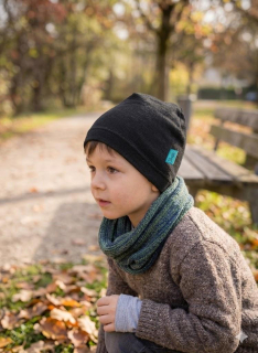 Čepice lehká bez lemu - černá SKLADEM vel.S