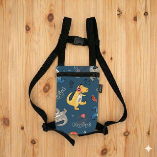 Batůžek pro DIA děti - dino sluchátka