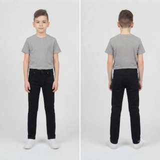 Dětské školní kalhoty-černý kepr