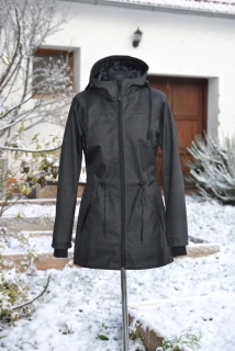 Parka VYŠŠÍ PARAMETRY softshell jarní - šedá