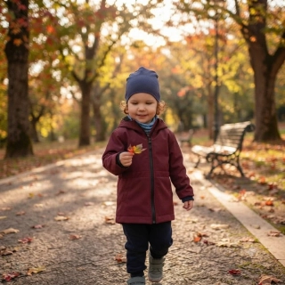 Softshellová parka - vínová