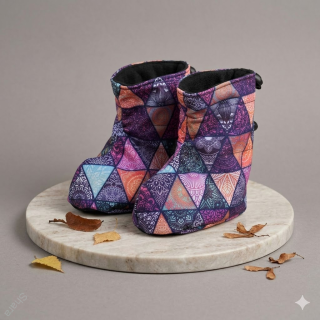 Softshellové "barefoot" - mandalové trojúhelníky