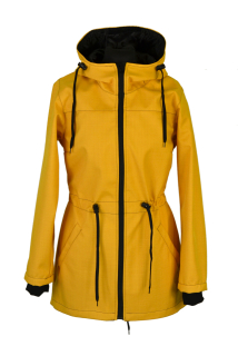 Parka VYŠŠÍ PARAMETRY softshell jarní - hořčice 